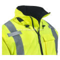 Men's High-Visibility Waterproof Insulated Hooded Jacket